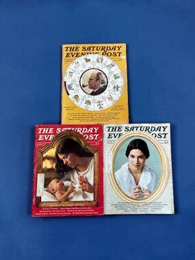 3 The Saturday Evening Post Magazines 1974 1975 Collectible Old Ads Ephemera